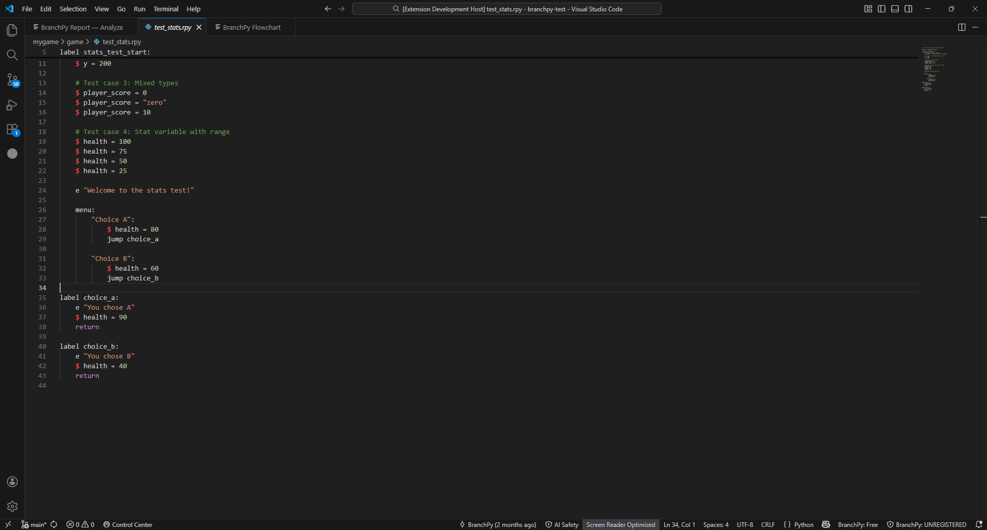 Jump from analysis to code
